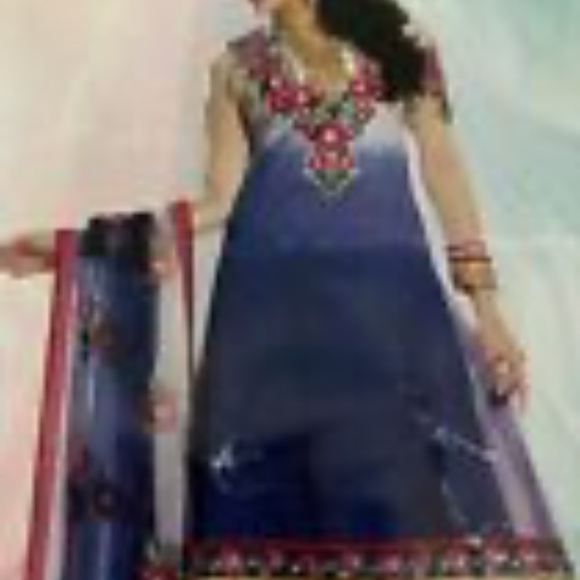 3 piece  Bollywood Party Wear Salwar Kameez ndian Pakistani Designer NEW SMALL - Picture 2 of 6